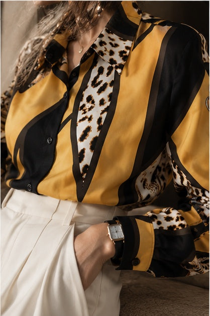 Yellow editorial — fabric detail